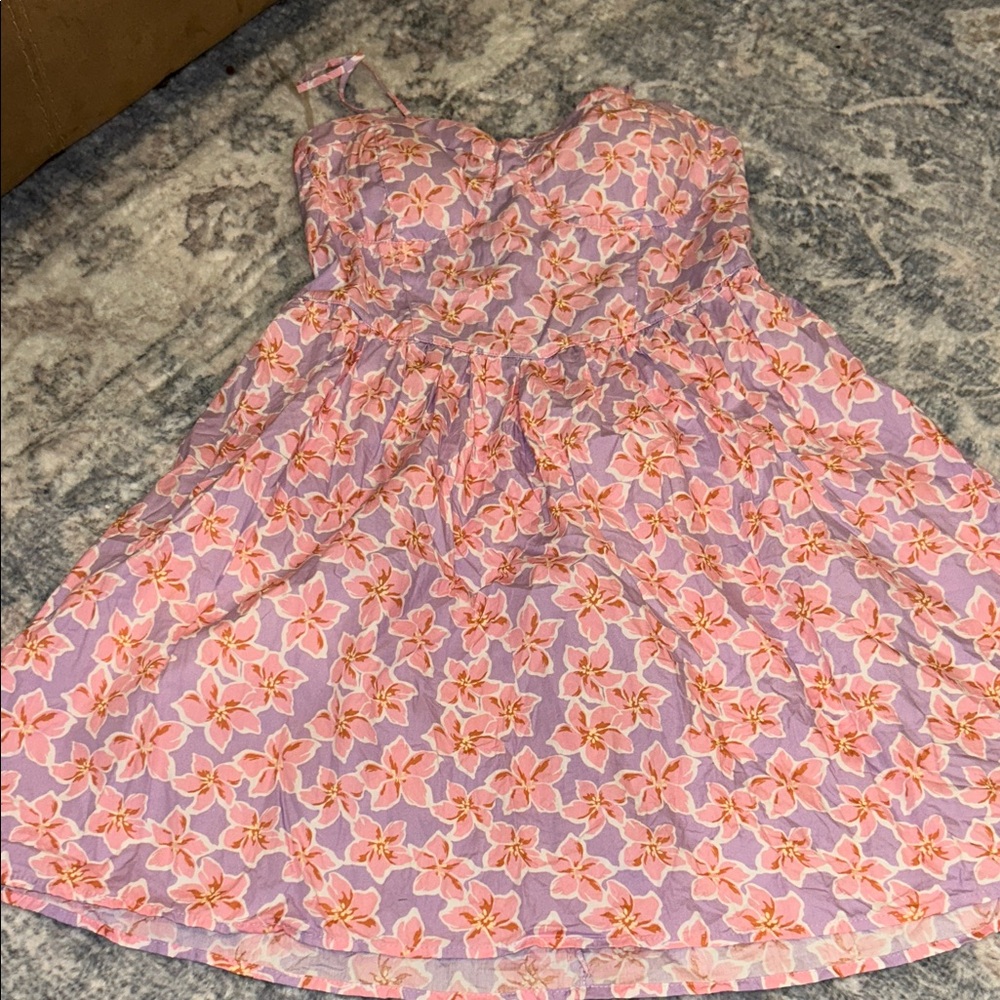 No Boundaries Pink Floral Kids Dress